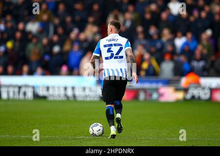 Eco-Power Stadium Doncaster, England - 19th. Februar 2022 Jack Hunt (32) of Sheffield Mittwoch - während des Spiels Doncaster gegen Sheffield Mittwoch, EFL League One 2021/22 im Eco-Power Stadium Doncaster, England - 19th. Februar 2022 Credit: Arthur Haigh/WhiteRoseFotos/Alamy Live News Stockfoto