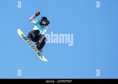 Courtney Rummel (USA), 14. FEBRUAR 2022 - Snowboarden: Die Big Air-Qualifikation der Frauen während der Olympischen Winterspiele 2022 in Peking bei Big Air Sho Stockfoto