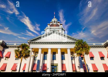 Fassade des Florida State Capitol Gebäudes in Tallahassee Stockfoto