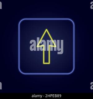 Schöne stilvolle bunte Neon-Pfeil-Symbol - Vektor-Illustration Stock Vektor