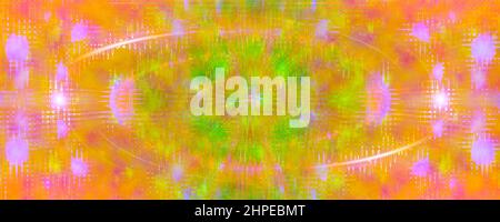 Ein abstraktes psychedelisches Burst-Shape-Hintergrundbild. Stockfoto