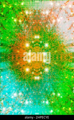 Eine abstrakte psychedelischen burst Hintergrundbild. Stockfoto
