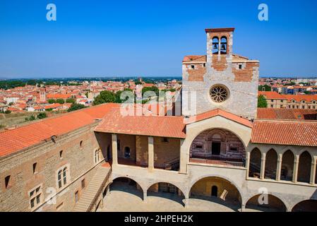 Palast der Könige von Mallorca (Palais des Rois de Majorque), eine Festung in Perpignan, Frankreich Stockfoto