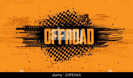 Off-Road Grunge-Banner Stock Vektor