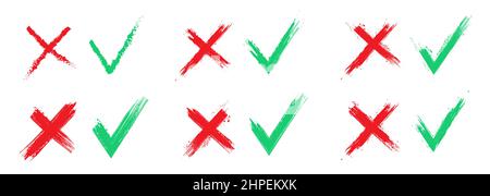 Grüne Zecke und rotes Kreuz im Grunge-Stil Stock Vektor