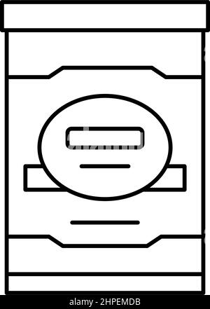 Abbildung des Symbols „Milchmeister Lebensmittel Baby“ Stock Vektor