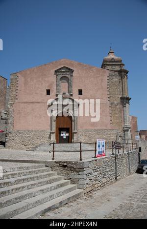 Europa, Italien, Sizilien, Erice, St. Julianische Kirche Stockfoto