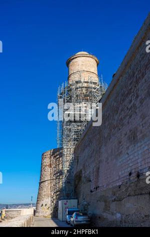 LE FORT ST JEAN, TOUR DU FANAL, MARSEILLE BDR FRANKREICH 13 Stockfoto