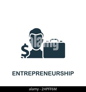 Unternehmenssymbol. Monochromes, einfaches Symbol für Vorlagen, Webdesign und Infografiken Stock Vektor