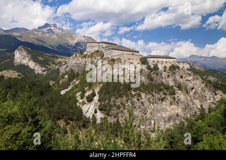 Barriere de l'Esselion, Aussois, Rhone-Alpes, Frankreich. Stockfoto