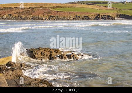 Dunworley, Co. Cork nach Storm Franklin Stockfoto