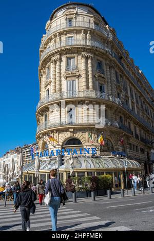 Vieux Port, La Samaritaine, Marseille, Frankreich Stockfoto