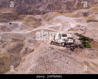 Nabi Musa, Begräbnisstätte des Propheten Moses in der Wüste Judäa, Stockfoto