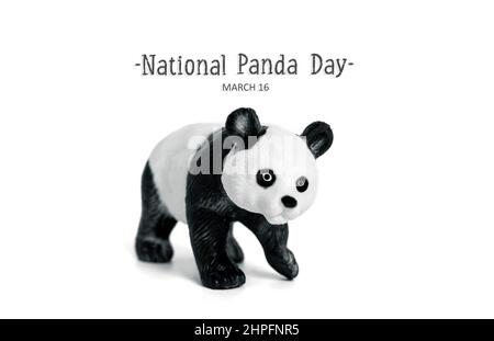 National Panda Day 16. März Feiern Sie die flauschigsten, Bambus-fressenden Bären, die für China Nationalstolz sind. Deshalb ist es wichtig, prot Stockfoto