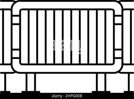 Zaun der Musik Konzert Linie Symbol Vektor Illustration Stock Vektor