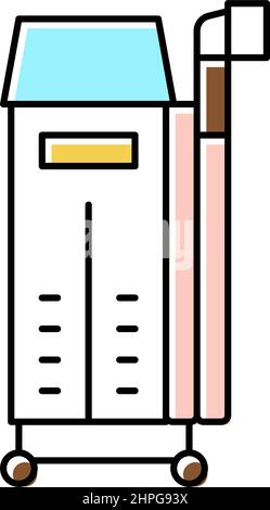 Laser-Haarentfernung Farbe Symbol Vektor-Illustration Stock Vektor
