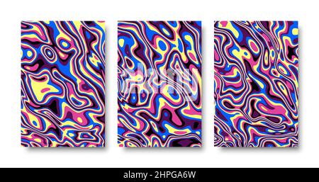 Abstrakte bunte Cover Hintergrund gesetzt Stock Vektor