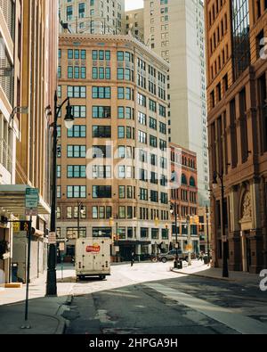 State Street, in der Innenstadt von Detroit, Michigan Stockfoto