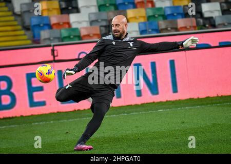 Friuli - Stadion Dacia Arena, Udine, Italien, 20. Februar 2022, Latiums Porträt Pepe Reina während der Udinese Calcio vs SS Lazio - italienische Fußballserie Stockfoto