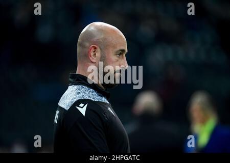 Friuli - Stadion Dacia Arena, Udine, Italien, 20. Februar 2022, Latiums Porträt Pepe Reina während der Udinese Calcio vs SS Lazio - italienische Fußballserie Stockfoto