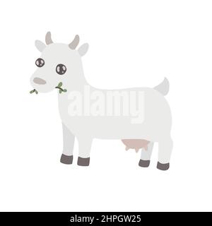 Cartoon Ziege Nutztiere Stock Vektor