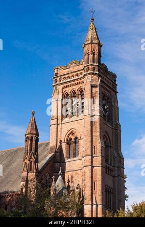 Der Turm von St. Andrews Pfarrkirche, Moffat, Schottland, UK Stockfoto