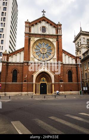 St. Joseph Catholic Cathedral oder Catedrala SF. Iosif in Bukarest, Rumänien Stockfoto