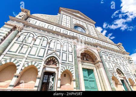 Santa Maria Novella, eine der berühmtesten Kirchen in Florenz, Italien, Europa. Stockfoto