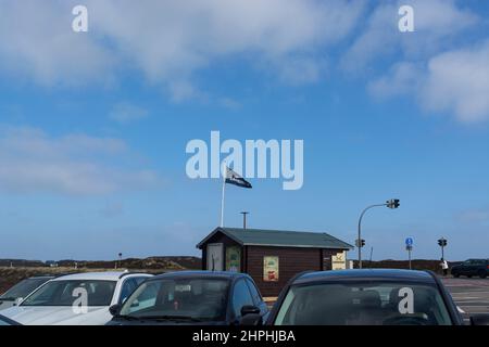 SYLT, 13. MÄRZ 2020: In der Strandbar Sansibar, Kampen, Sylt, Nordfriesland, Schleswig-Holstein, Deutschland, Europa Stockfoto