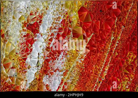 Polygonales geometrisches Muster Dreiecke Hintergrund Stockfoto