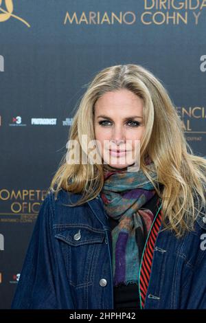 21. Februar 2022, Madrid, Madrid, Spanien: Genoveva Casanova nimmt am 21. Februar 2021 im Capitol Cinema in Madrid, Spanien, an der Premiere von „Official Competencia Oficial“ in Madrid Teil (Bildquelle: © Jack Abuin/ZUMA Press Wire) Stockfoto