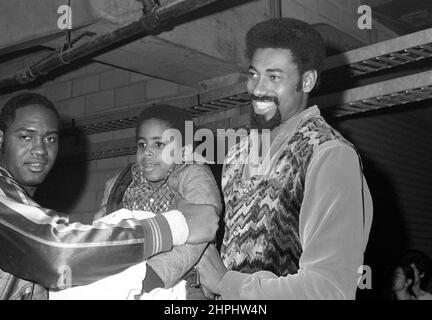 Wilt Chamberlain um die 1970er Jahre Credit: Ralph Dominguez/MediaPunch Stockfoto