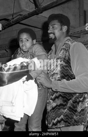 Wilt Chamberlain um die 1970er Jahre Credit: Ralph Dominguez/MediaPunch Stockfoto