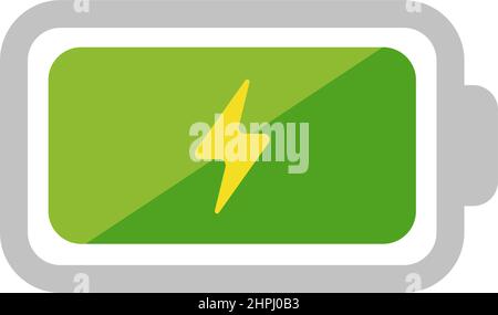 Symboldarstellung „Akku“, „Laden“, „Leistungsvektor“ Stock Vektor