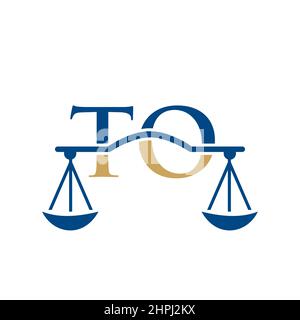 Anwaltskanzlei Brief AN Logo Design. Rechtsanwalt, Rechtsanwalt Lawyer Service, Anwaltskanzlei, Scale. Anwaltskanzlei Logo auf Brief AN Vektor-Zeichen Stock Vektor