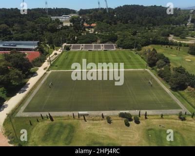 Luftaufnahme des Jamor Sports Complex in Alges, Portugal Stockfoto