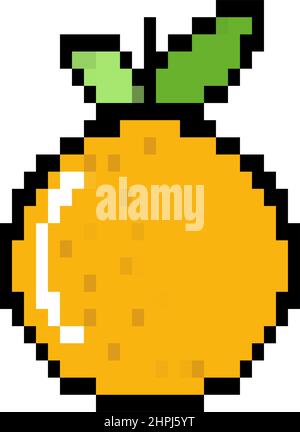 Orangefarbenes Pixelsymbol Stock Vektor