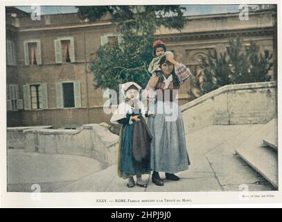 Autour Du Monde - Italie 1895 - 1900 (4) - 19. Jahrhundert französischer Farbfotografiedruck Stockfoto