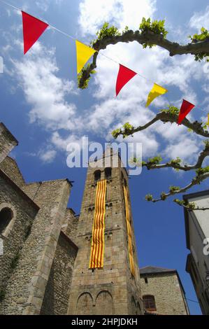 frankreich pyrenäen orientales katalanische Sardanes Volkstänze Stockfoto