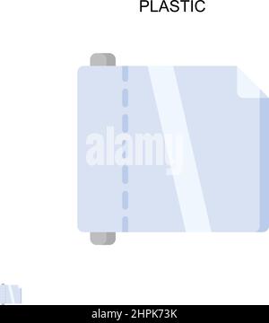 Einfaches Vektorsymbol aus Kunststoff. Illustration Symbol Design-Vorlage für Web mobile UI-Element. Stock Vektor