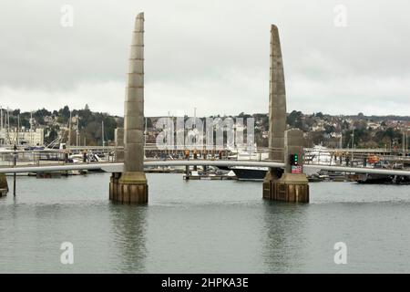 Torquay Harbour Bridge, Devon, England, Großbritannien Stockfoto