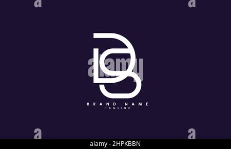 Buchstabenbuchstaben Initialen Monogramm Logo DS, SD, D und S Stock Vektor