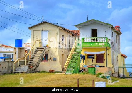 Slums im Küstenabschnitt der Insel Kuba Stockfoto