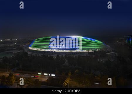 Nationales Oval bei Nacht Stockfoto
