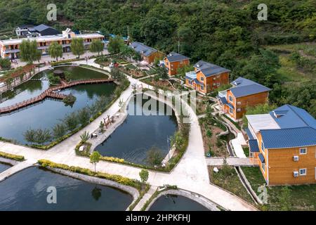 Funiu Bezirk der westlichen henan ländlichen Haus bleiben Anlage Stockfoto