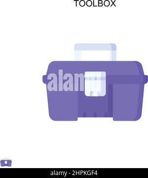 Toolbox einfaches Vektorsymbol. Illustration Symbol Design-Vorlage für Web mobile UI-Element. Stock Vektor