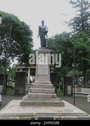 Simon Bolivar Statue, Central Park, San Josè, Republik Costa Rica, Mittelamerika Stockfoto