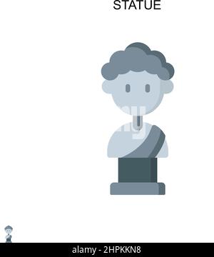 Einfaches Vektorsymbol der Statue. Illustration Symbol Design-Vorlage für Web mobile UI-Element. Stock Vektor