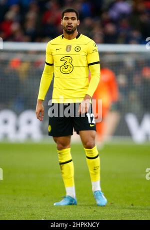 LONDON, Großbritannien, 19. FEBRUAR: Chelsea's Ruben Loftus-Cheek während der Premier League zwischen Crystal Palace und Chelsea im Selhurst Park Stadium, Stockfoto