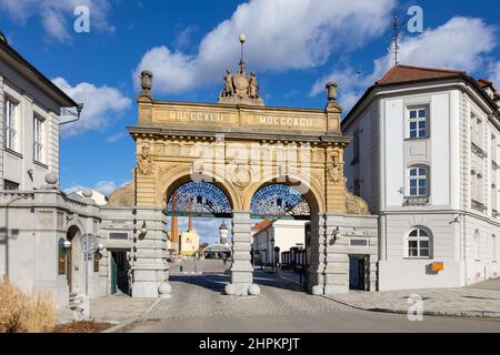 Plzensky pivovar Pilsner Urquell, Pilsen, Ceska republika / Brauerei Pilsner Urquell, Stadt Pilsen, Tschechische republik Stockfoto